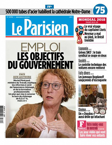 Le Parisien du Mercredi 20 Juin 2018