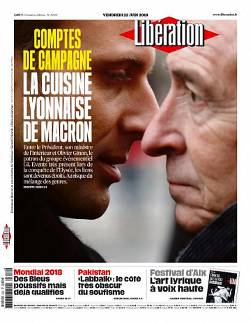 Libération du Vendredi 22 Juin 2018