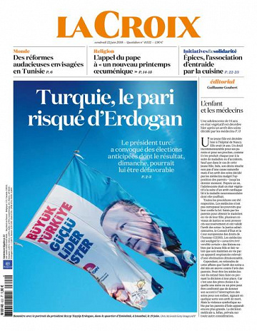 La Croix du Vendredi 22 Juin 2018