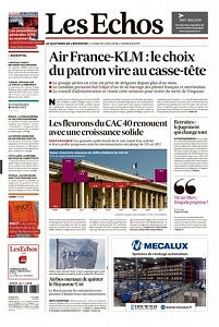 Les Echos du Lundi 25 Juin 2018