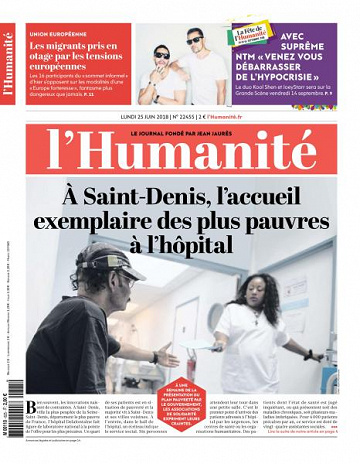 L’Humanite du Lundi 25 Juin 2018