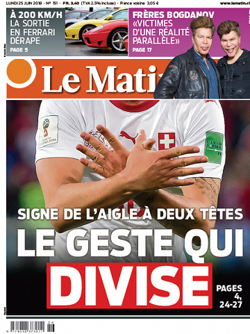 Le Matin du Lundi 25 Juin 2018