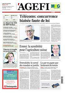 L’Agefi - Lundi 25 Juin 2018