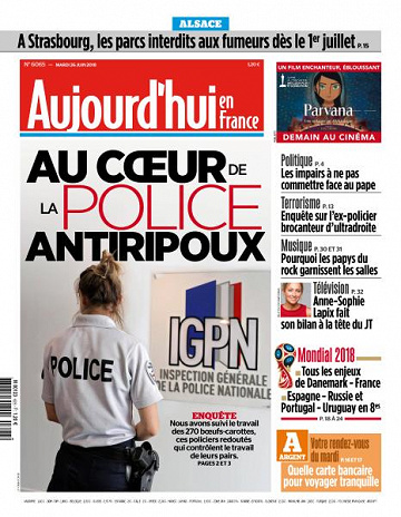 Aujourd’hui en France du Mardi 26 Juin 2018