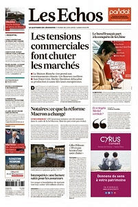 Les Echos du Mardi 26 Juin 2018