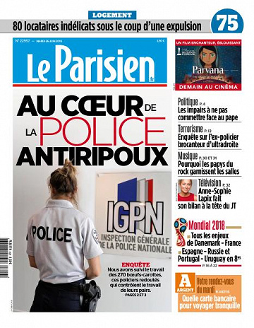 Le Parisien du Mardi 26 Juin 2018