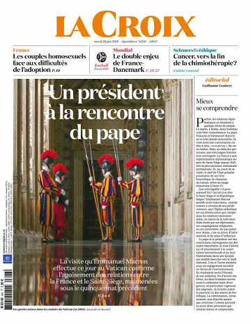 La Croix du Mardi 26 Juin 2018