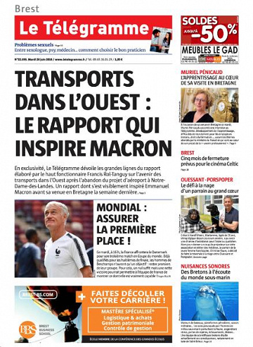 Le Télégramme - Mardi 26 Juin 2018