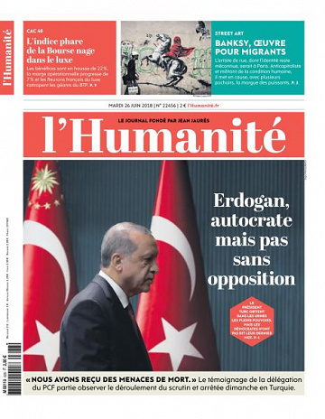L’Humanite du Mardi 26 Juin 2018