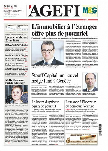 L’Agefi - Mardi 26 Juin 2018