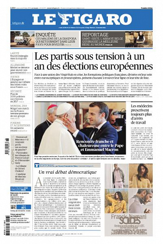Le Figaro du Mercredi 27 Juin 2018