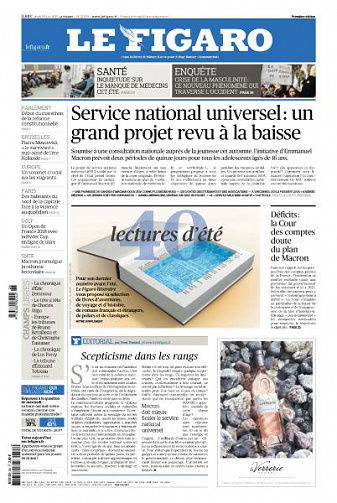 Le Figaro du Jeudi 28 Juin 2018