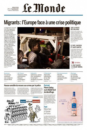 Le Monde du Jeudi 28 Juin 2018