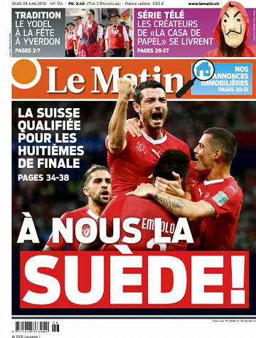 Le Matin du Jeudi 28 Juin 2018
