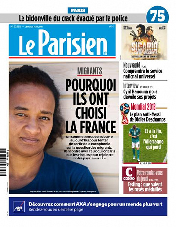 Le Parisien du Jeudi 28 Juin 2018