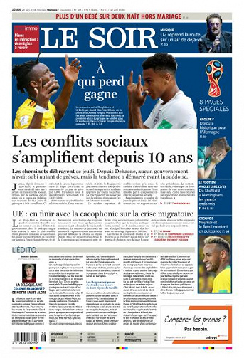 Le Soir du Jeudi 28 Juin 2018