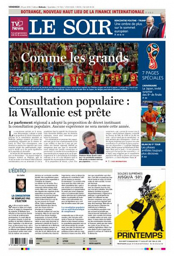 Le Soir du Vendredi 29 Juin 2018