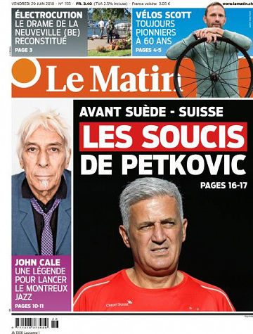 Le Matin du Vendredi 29 Juin 2018