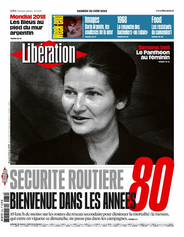 Libération du Samedi 30 Juin 2018
