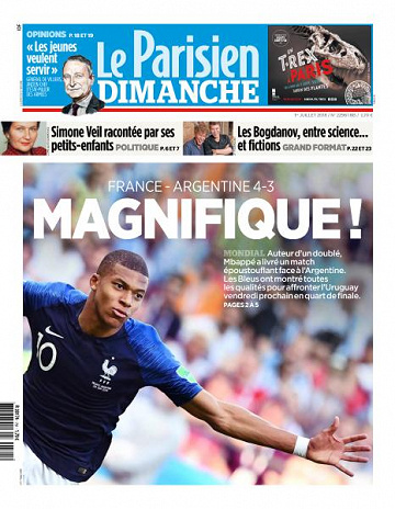 Le Parisien du Dimanche 1er Juillet 2018