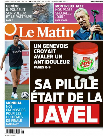 Le Matin du Samedi 30 Juin 2018
