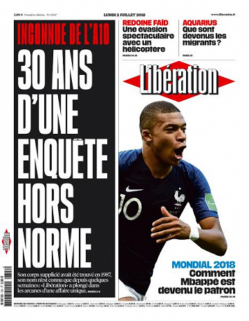 Libération du Lundi 2 Juillet 2018