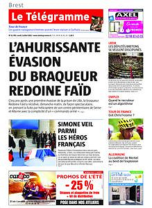 Le Télégramme du Lundi 2 Juillet 2018