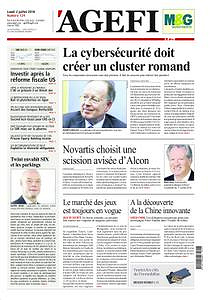 L’Agefi du Lundi 2 Juillet 2018