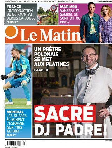 Le Matin du Lundi 2 Juillet 2018