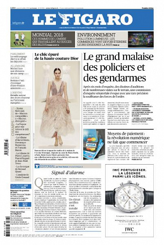 Le Figaro du Mardi 3 Juillet 2018