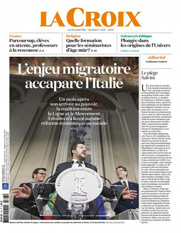 La Croix du Mardi 3 Juillet 2018