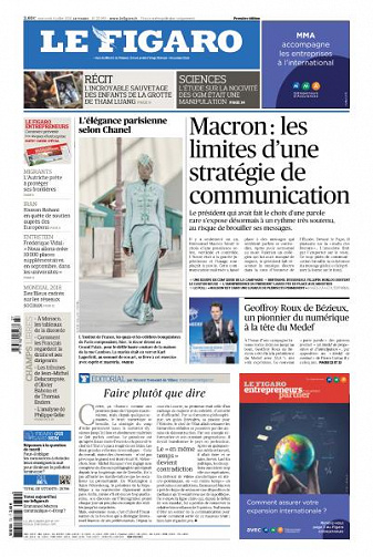 Le Figaro du Mercredi 4 Juillet 2018