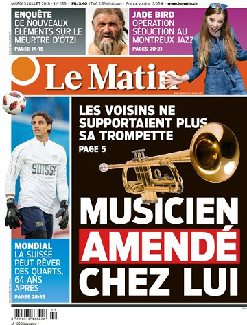 Le Matin du Mardi 3 Juillet 2018