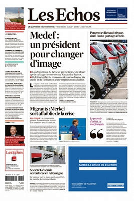 Les Echos du Mercredi 4 Juillet 2018