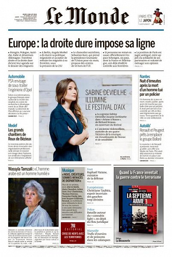 Le Monde du Jeudi 5 Juillet 2018
