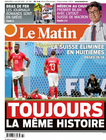 Le Matin du Mercredi 4 Juillet 2018