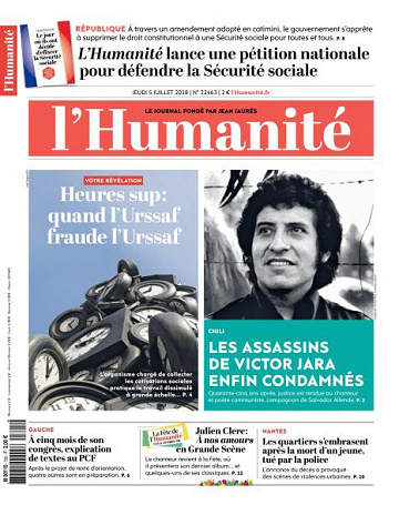 L’Humanite du Jeudi 5 Juillet 2018