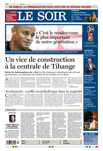 Le Soir du Jeudi 5 Juillet 2018