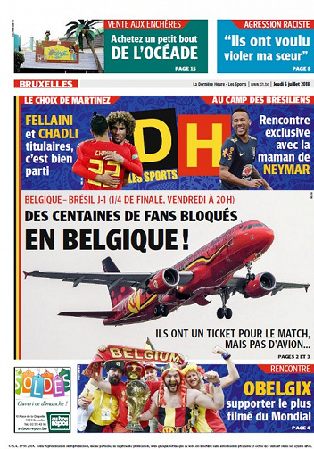 La Dernière Heure - Jeudi 5 Juillet 2018