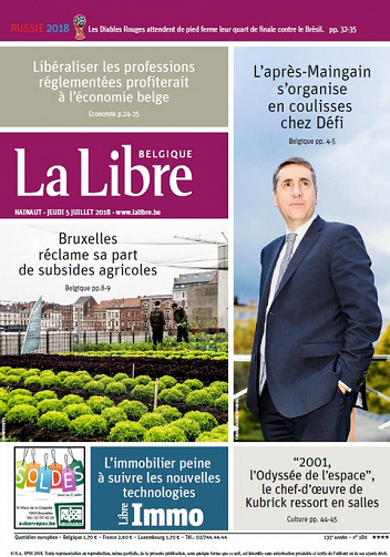 La Libre Belgique - Jeudi 5 Juillet 2018