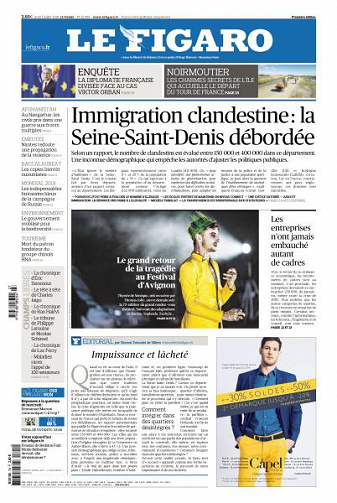 Le Figaro du Vendredi 6 Juillet 2018