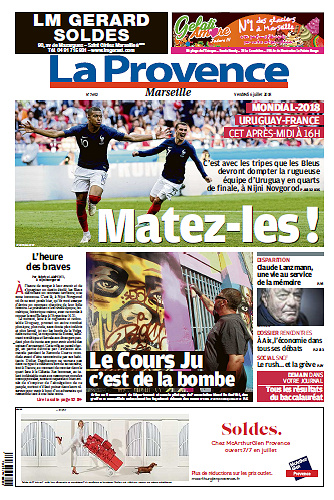 La Provence Marseille du vendredi 06 juillet 2018