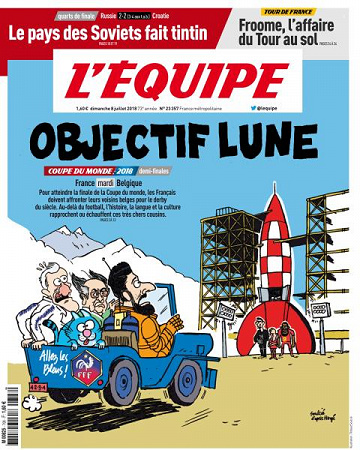 L’equipe du Dimanche 8 Juillet 2018