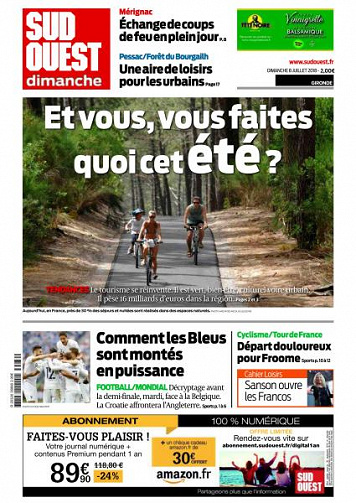 Sud Ouest Gironde du Dimanche 8 Juillet 2018