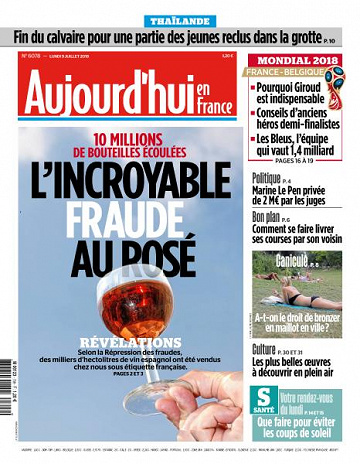 Aujourd’hui en France du Lundi 9 Juillet 2018
