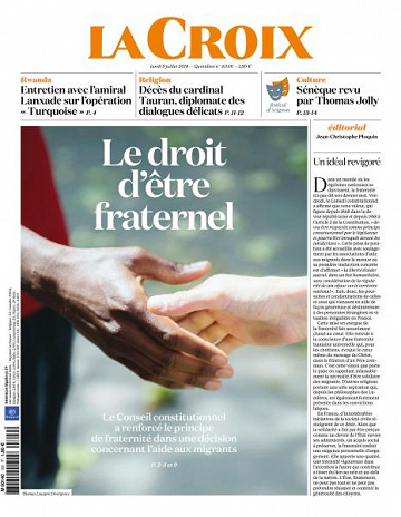 La Croix du Lundi 9 Juillet 2018
