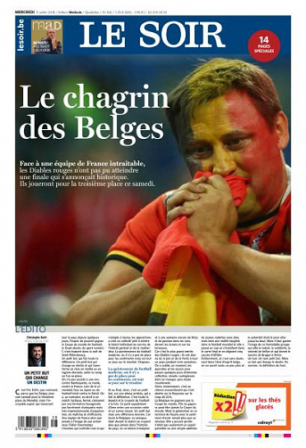 Le Soir du Mercredi 11 Juillet 2018