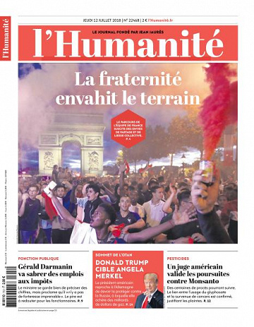 L’Humanite du Jeudi 12 Juillet 2018