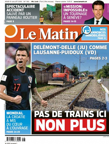 Le Matin du Jeudi 12 Juillet 2018