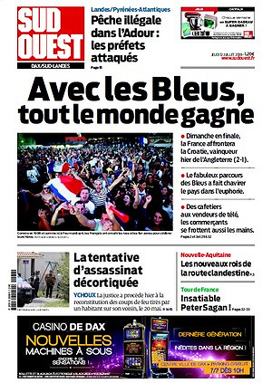 Sud Ouest Dax - Sud-Landes - Jeudi 12 Juillet 2018